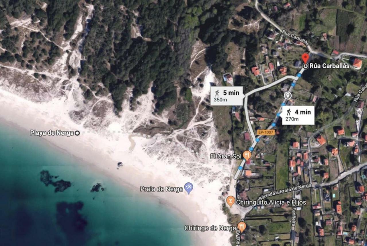 Casa de Rilo ,para 6/8 en la Playa de Nerga Hio Bagian luar foto